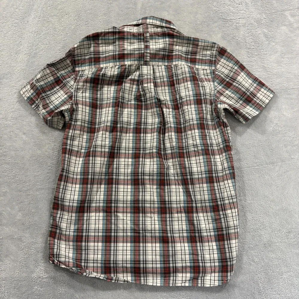 The North Face Shirt Mens Medium Plaid Button Down Collar Short Sleeve‎